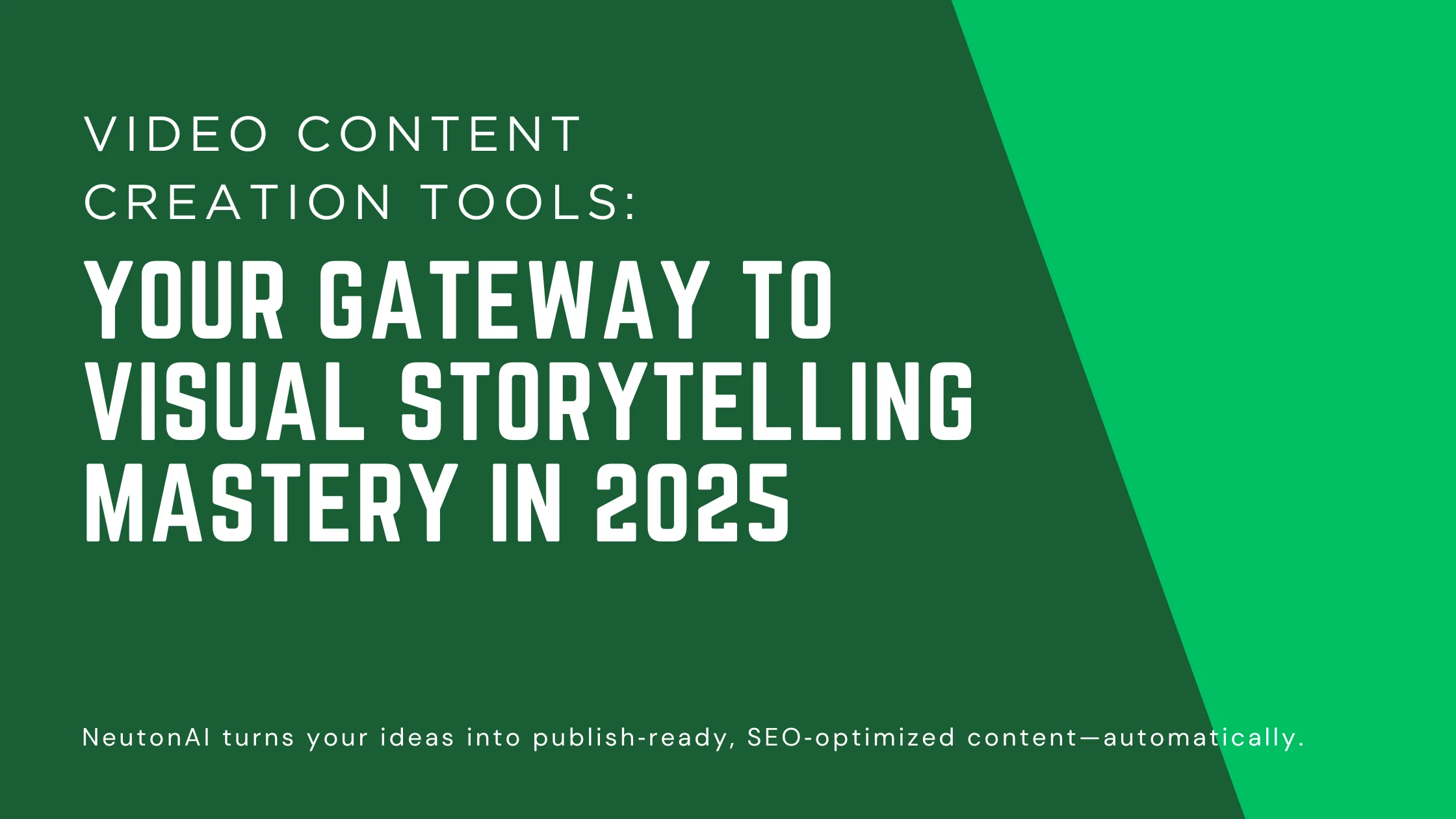 The Complete Guide to Video Content Creation Tools in 2025